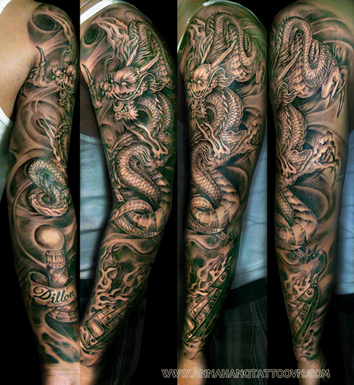 tattoo_design_Dragon_fullarm_385a